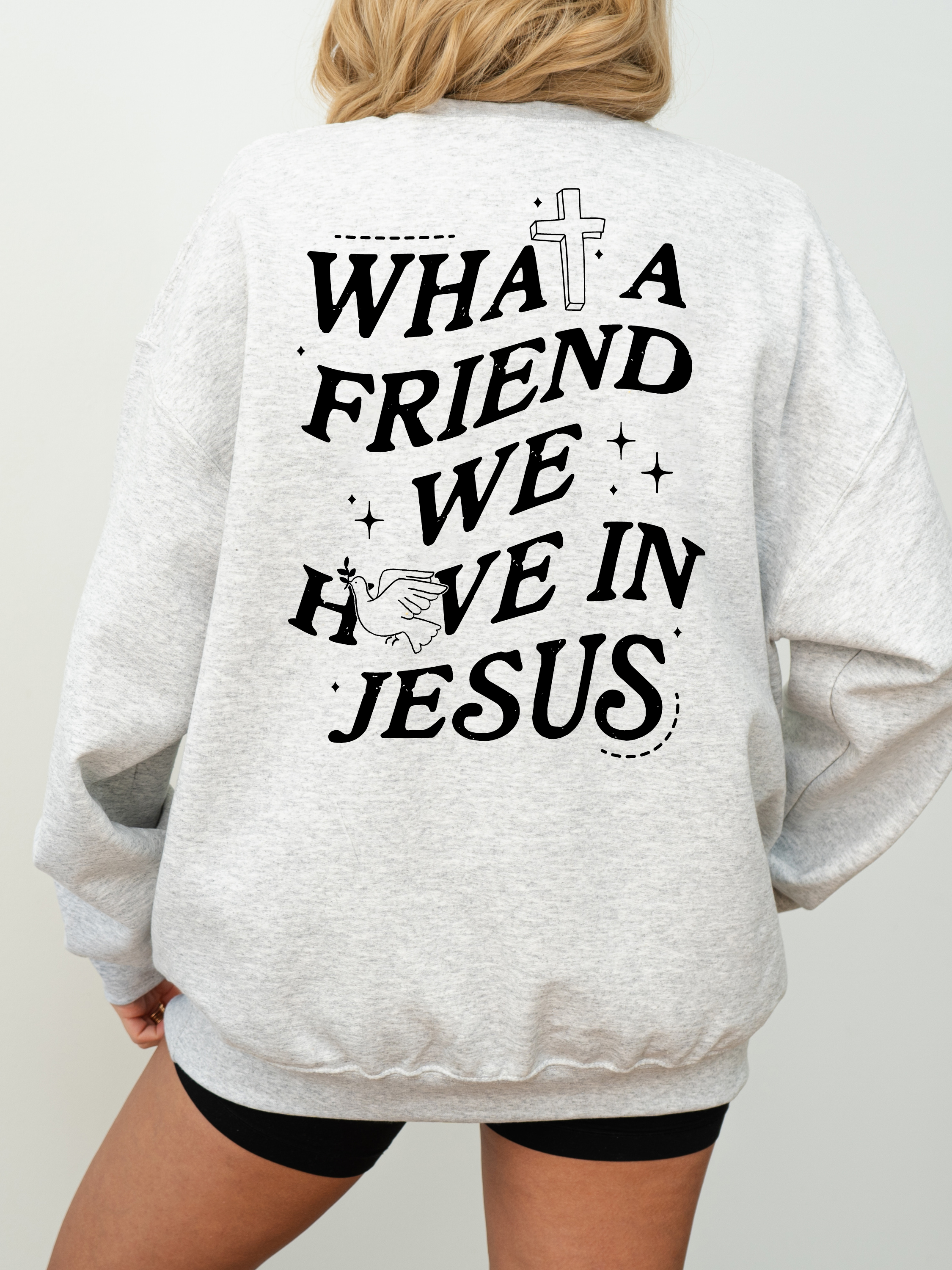 Friends Of Jesus | Printed Crewneck Sweater